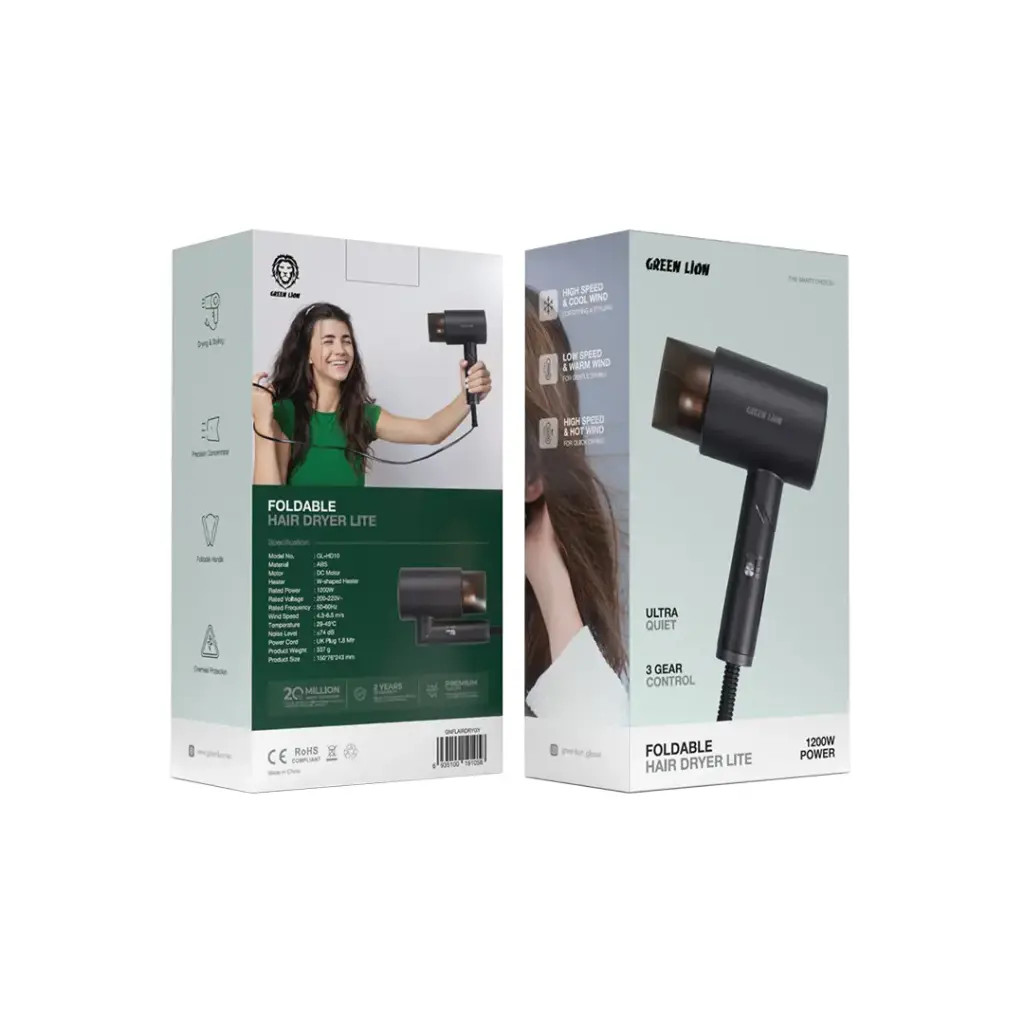 Green Lion Складной Фен Lite 1200W