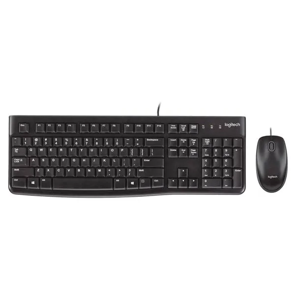 Logitech مجموعة لوحة مفاتيح وماوس MK120 EN/AR 920-002546