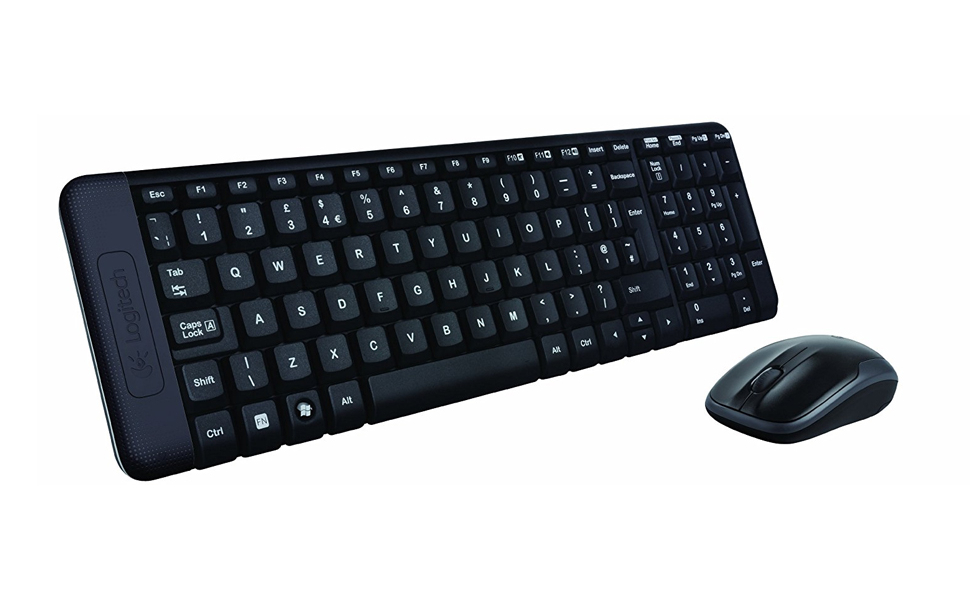 Logitech مجموعة لوحة مفاتيح وماوس لاسلكية MK220 920-003160