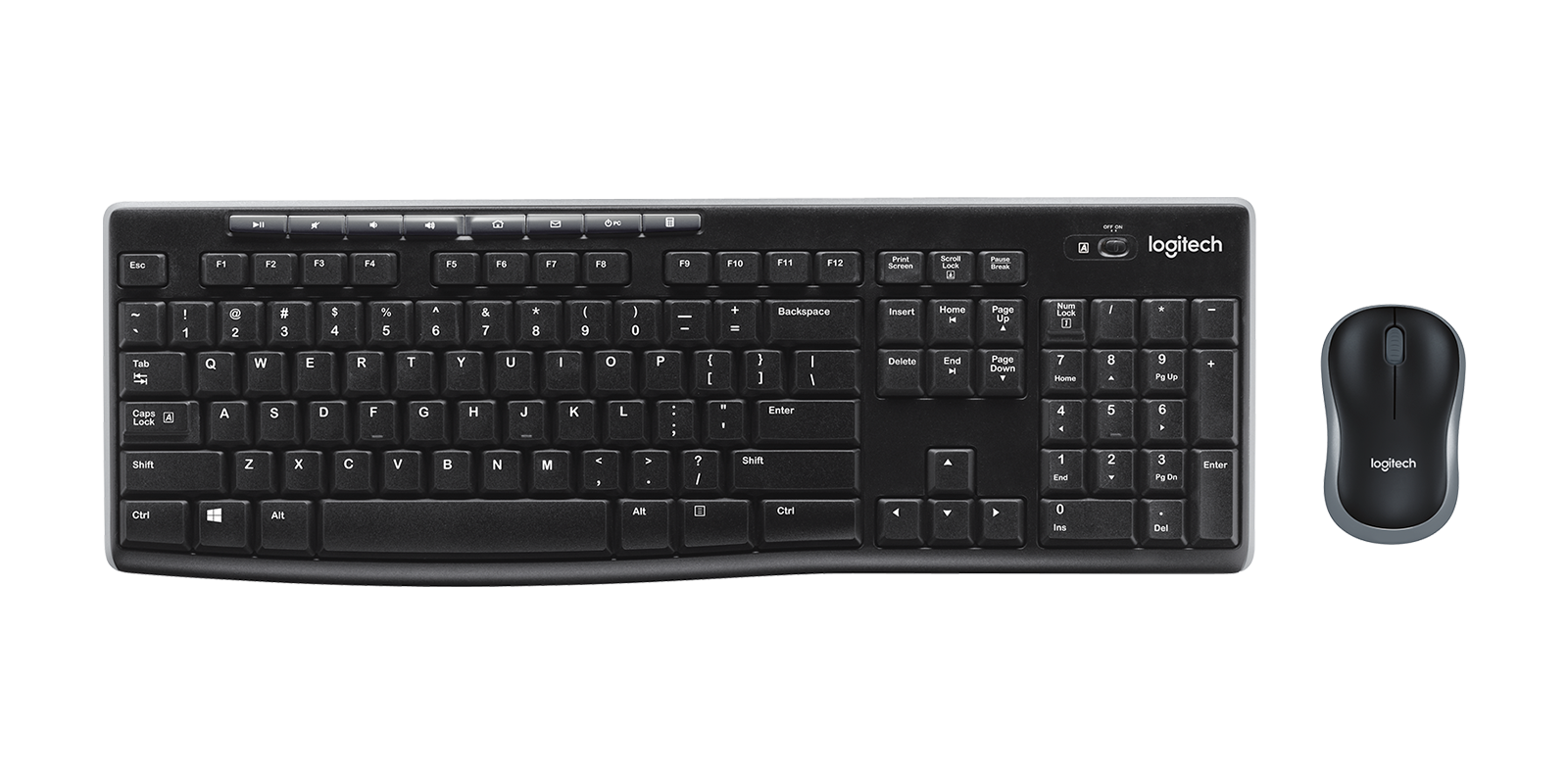 Logitech مجموعة لوحة مفاتيح وماوس لاسلكية MK270 920-004519