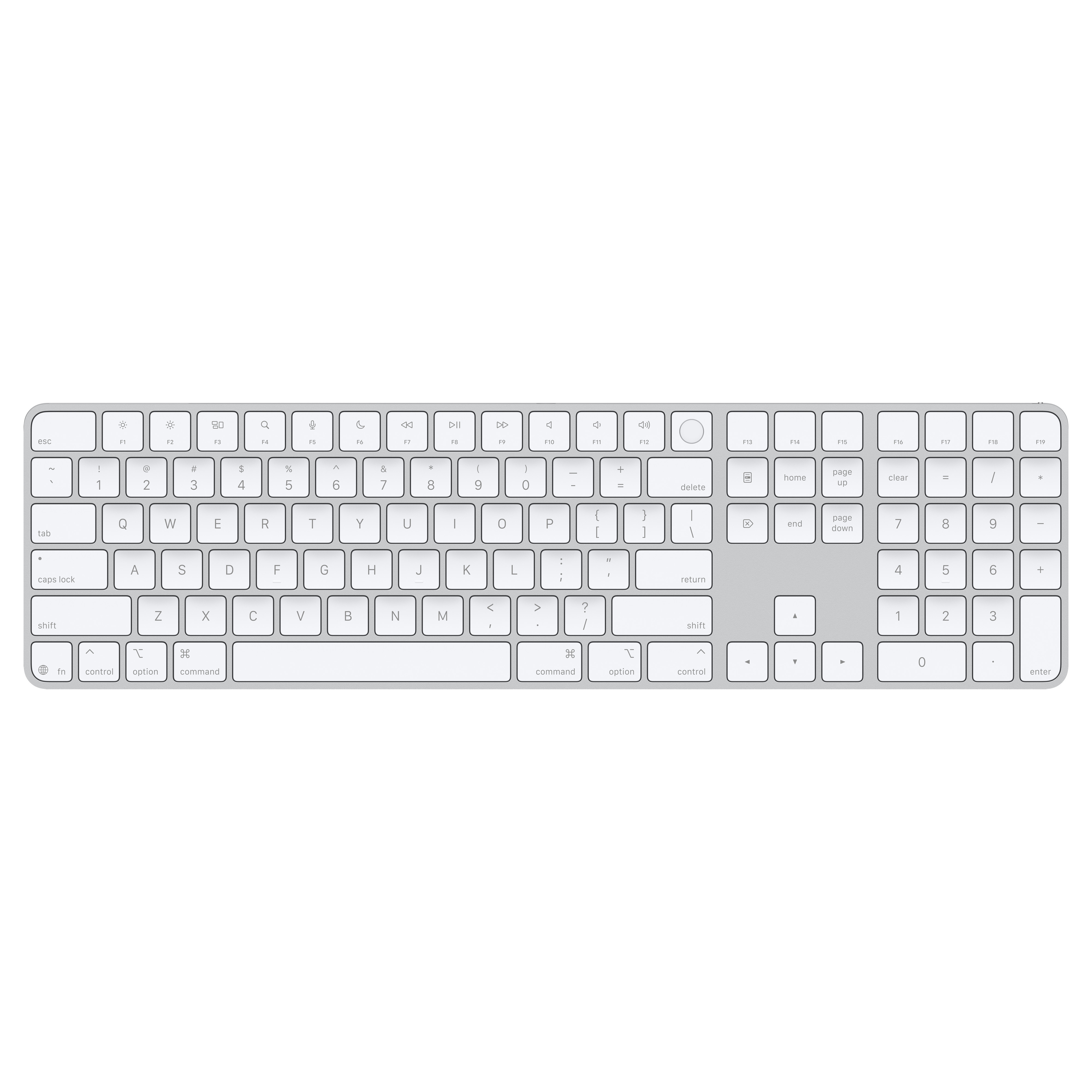 Apple Magic Keyboard مع Touch ID ولوحة أرقام Type-C أبيض