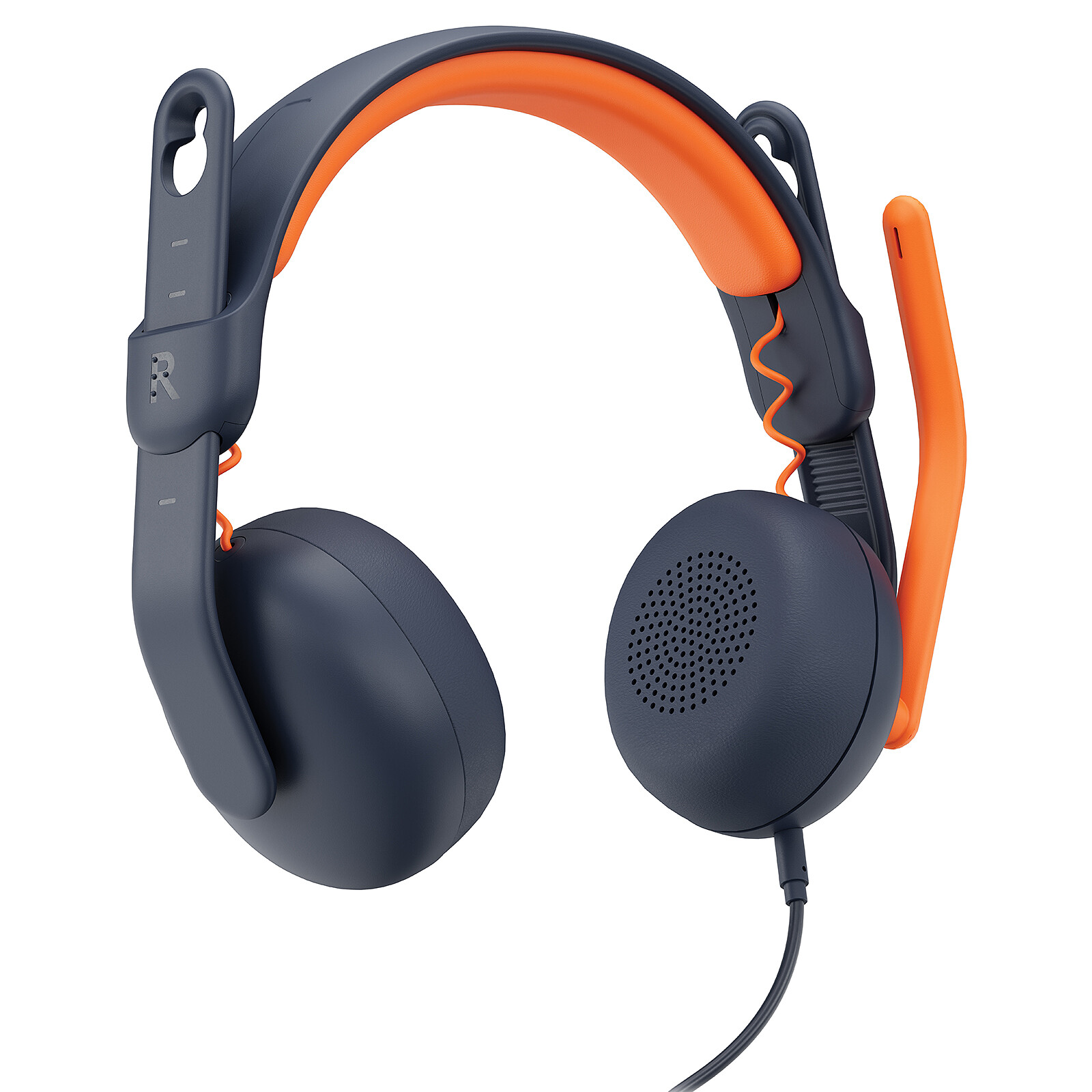 Logitech Zone Learn Накладная проводная гарнитура Синяя USB-C