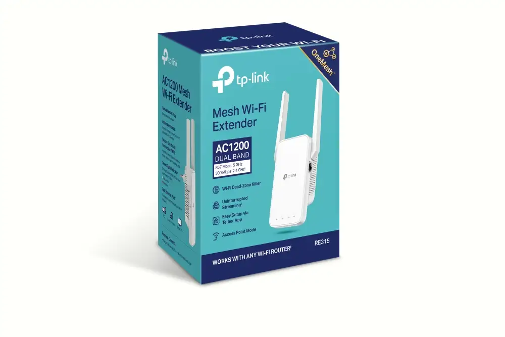 TP-Link AC1200 Mesh WiFi усилитель сигнала RE315