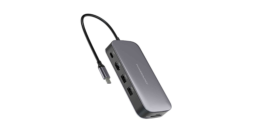 Powerology USB-C hub & SSD 256GB
