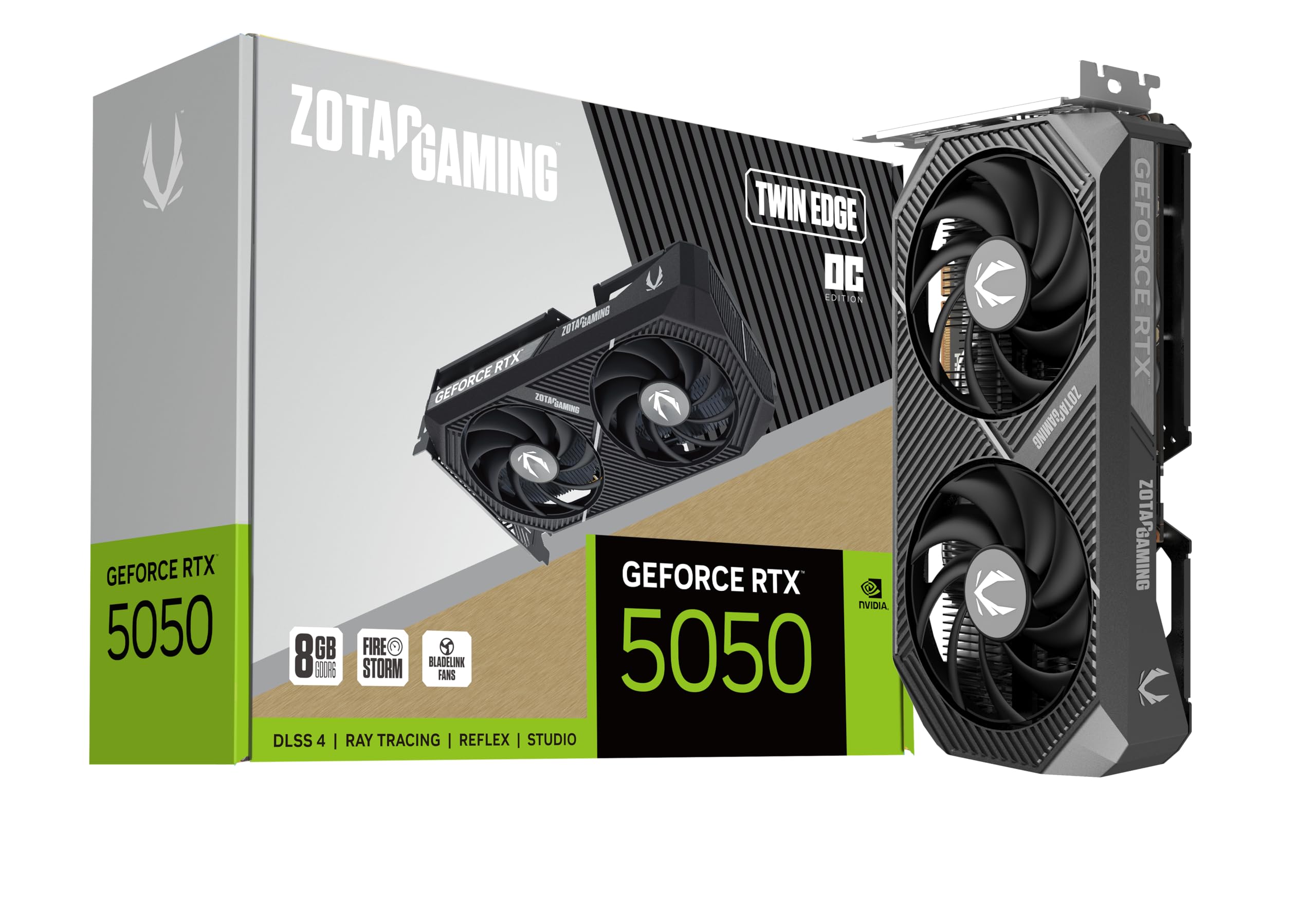 Zotac Gaming GeForce RTX 5050 Twin Edge بطاقة رسومات 8GB GDDR6