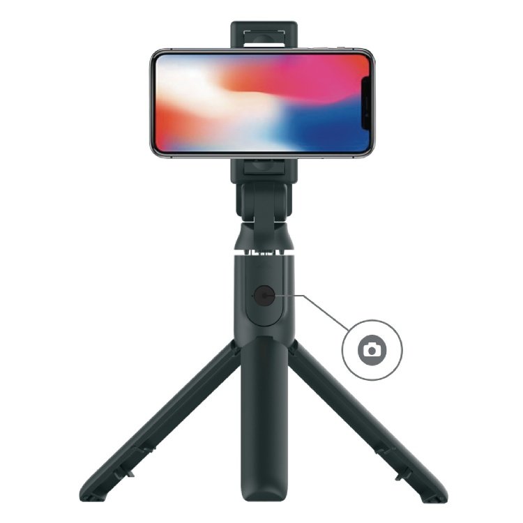 Porodo عصا سيلفي بلوتوث مع حامل ثلاثي
