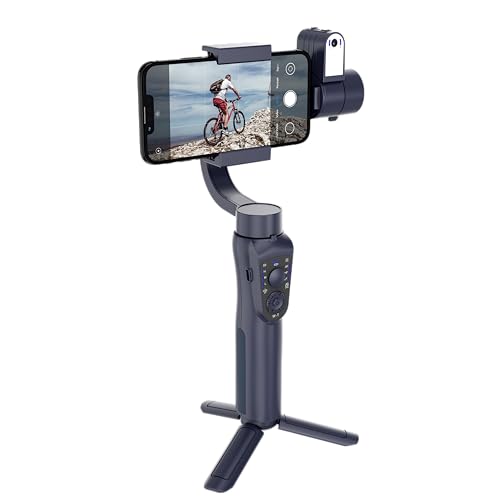 Porodo 3-Axis Gimbal Stabilizer with AI Tracker & Light