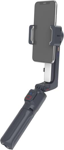 Porodo 2-Axis Gimbal Stabilizer with Extension Rod & Built-in Tripod
