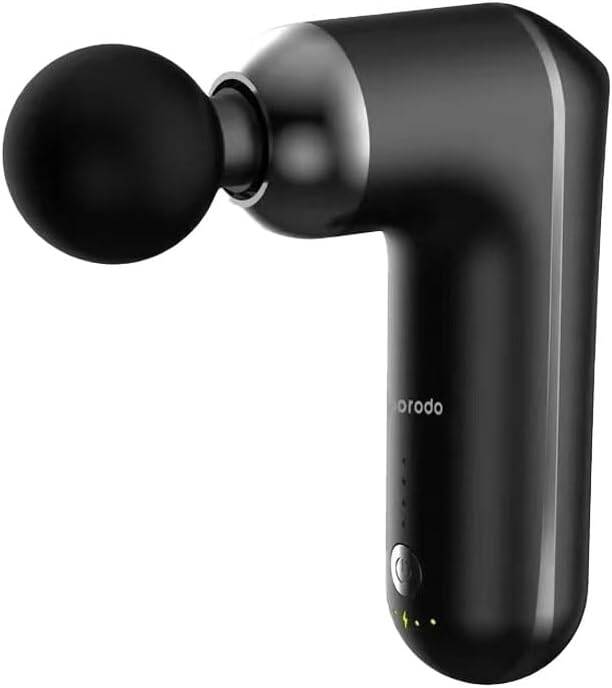 Porodo Lifestyle Mini Massage Gun Adjustable Speed 4 Interchangeable Heads