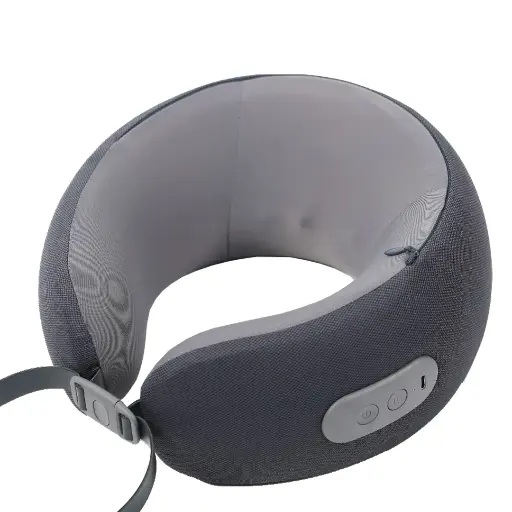 Green Lion Ergonomic Pillow with Neck Massager Function