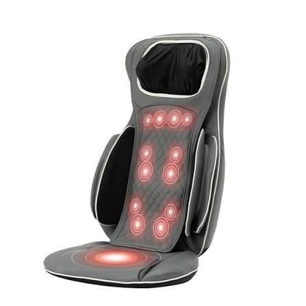 Porodo Lifestyle Neck & Back Seat Massager Heat Therapy & Multiple Massage Modes