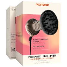 Porodo Portable High-Speed Hair Diffuser & Dryer