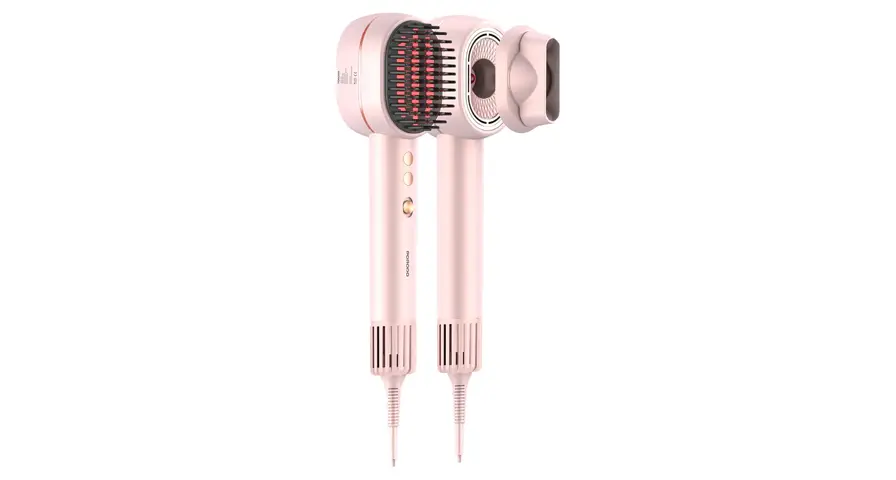 Porodo 2-in-1 Hair Dryer & Straightener Brush with Smart Temperature