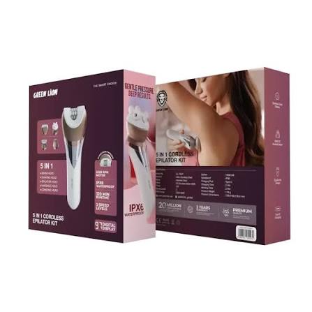 Green Lion 5-in-1 Cordless Epilator Kit